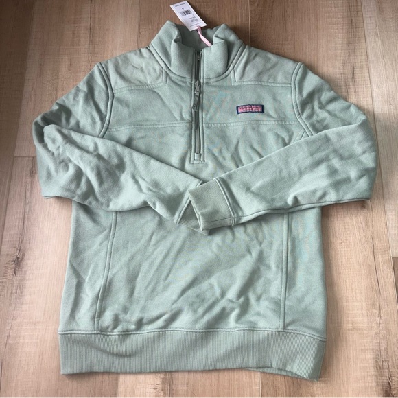 Vineyard Vines Sage Green Quarter-Zip - Picture 3 of 4